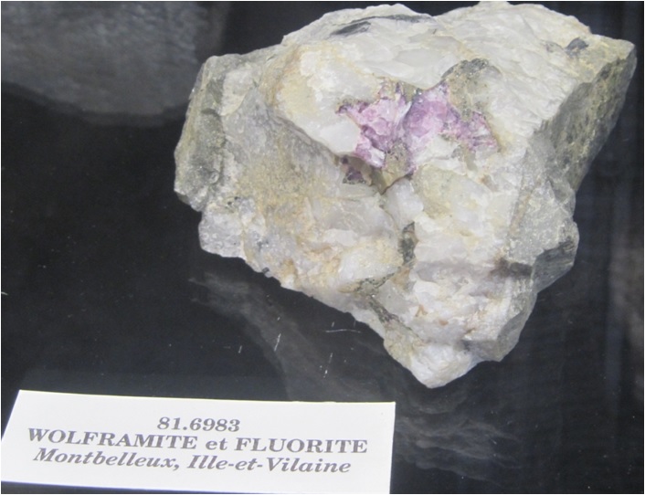 Wolframite et fluorite montbelleux rennes beaulieu 1