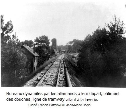 Bureaux dynamites au depart des allemands 1