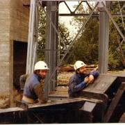 Gerard philippart au moment de la construction du chevalement