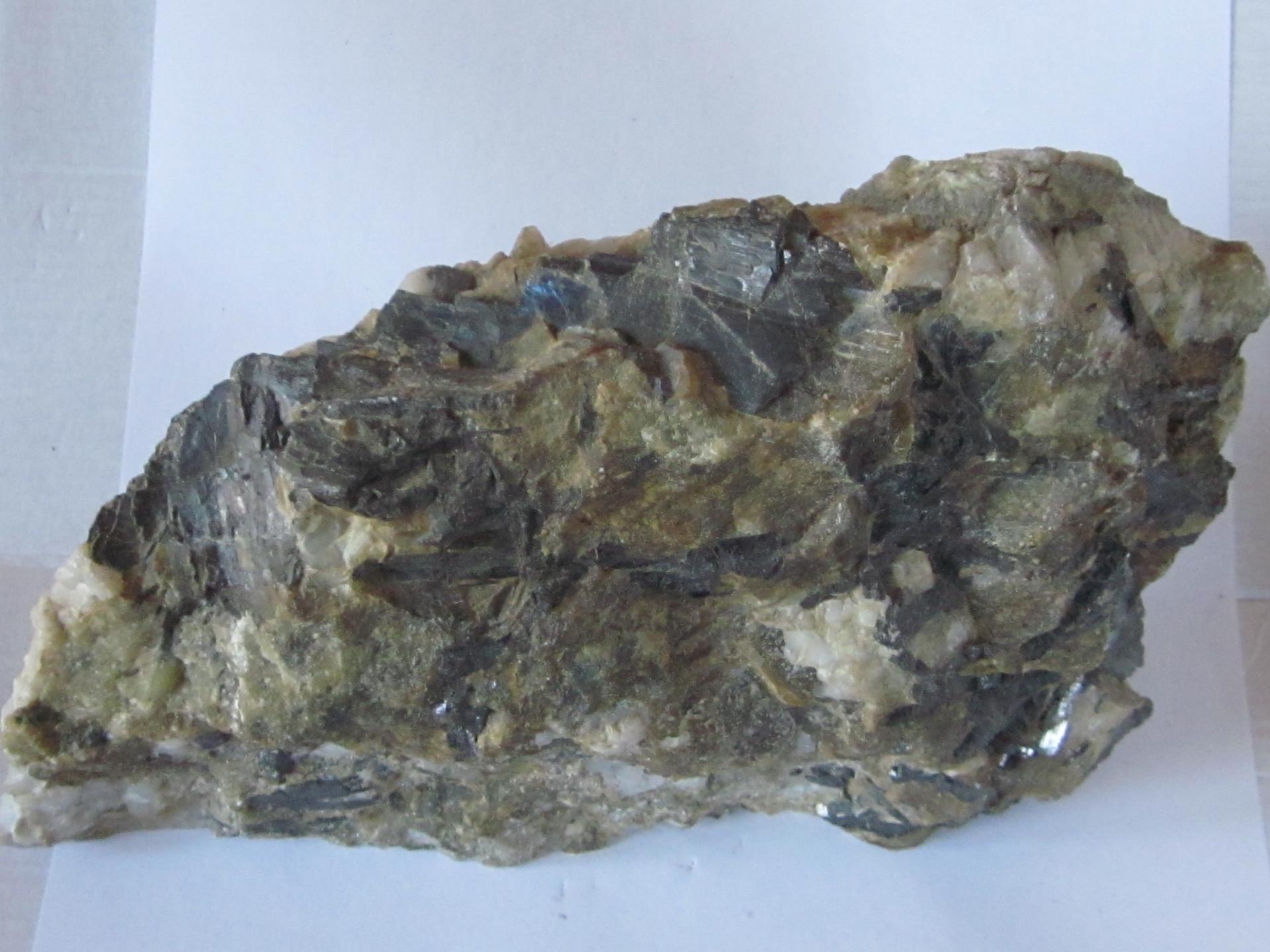 Echantillon de quartz et wolfram dans greisen