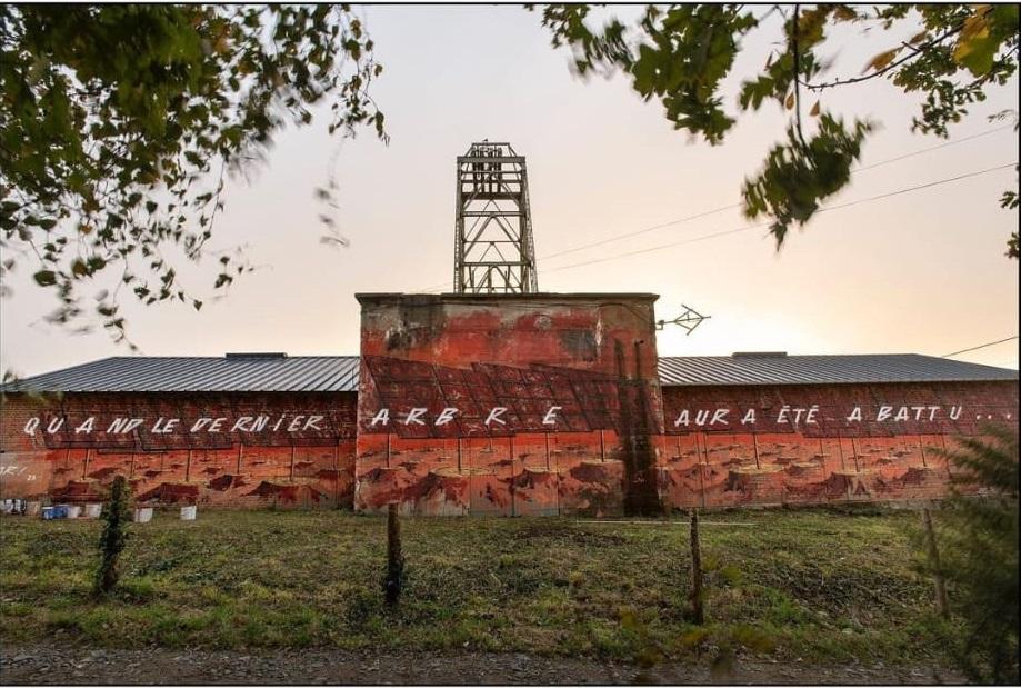 Quand le dernier arbre aura été abattu. Fresque de WAR